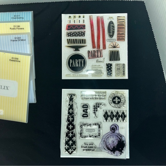 LOT of 8 Rare/Retired Used Close to My Heart Acrylic Stamp Sets - Picture 5 of 5